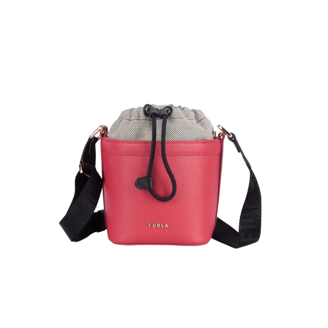 Furla Vertegine Mini Nero Bucket Bag