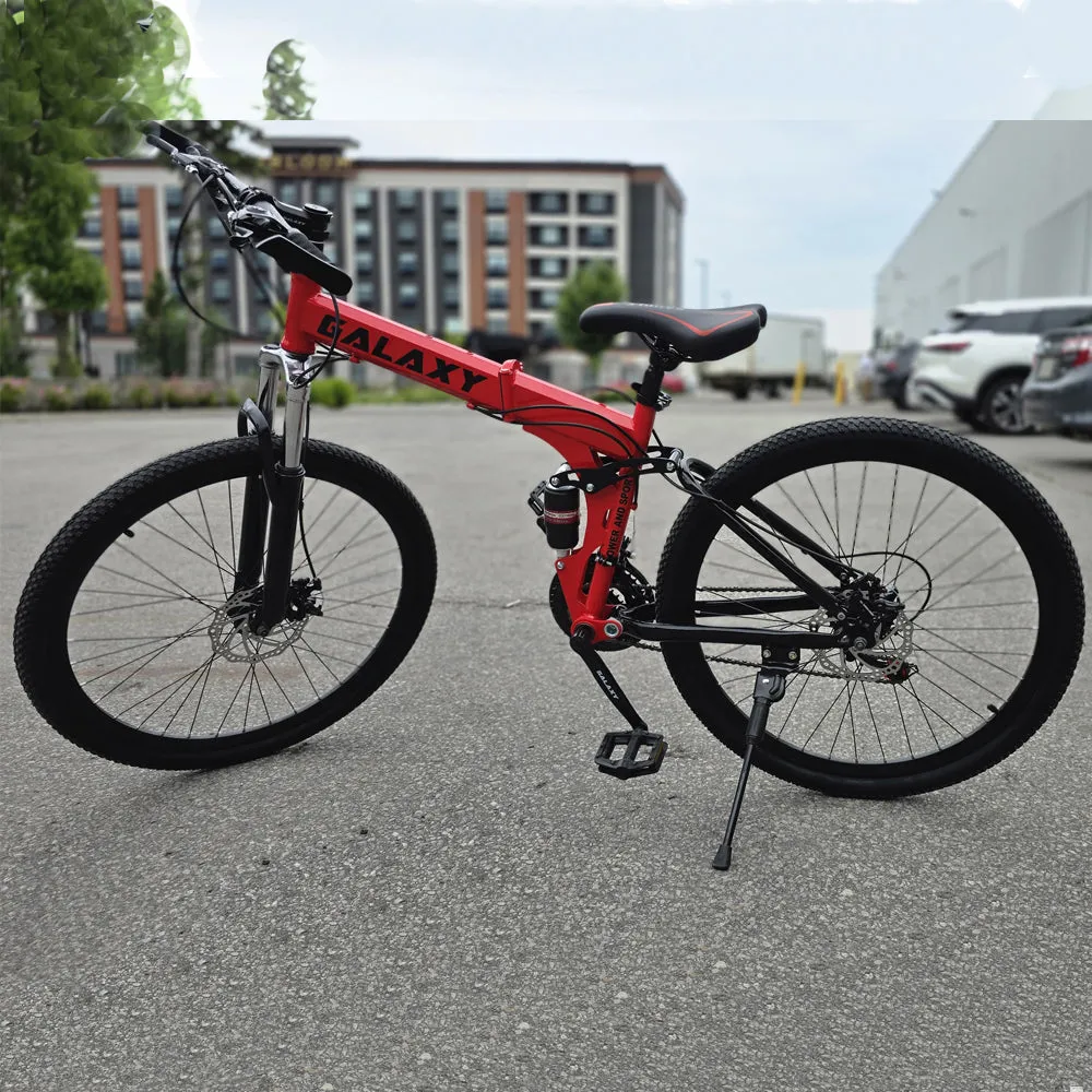 Galaxy 26"  Foldable 24 Gears Mountain Bike