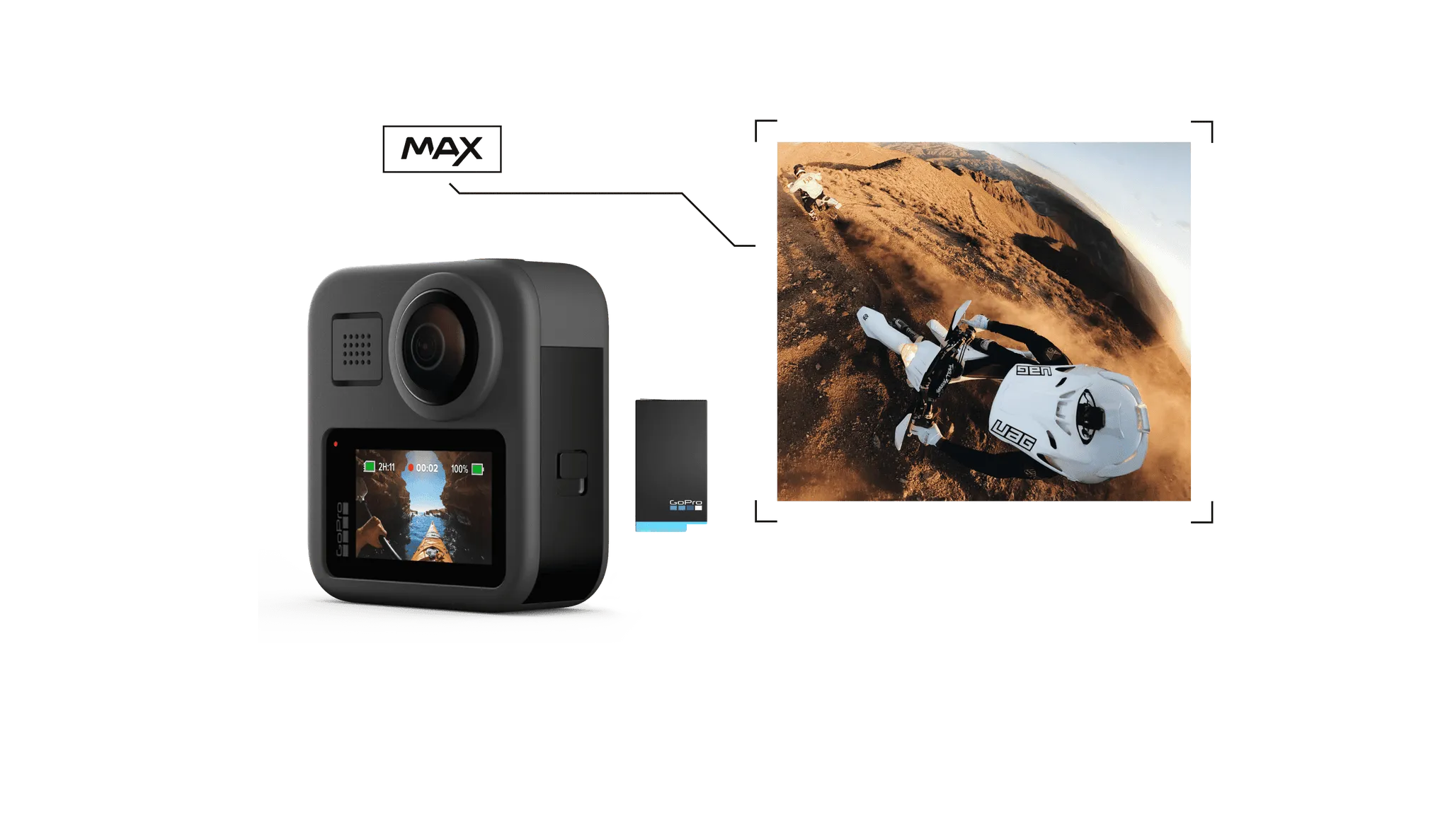 GoPro Max 360 Waterproof 6k Action Camera | CHDHZ-202-RX