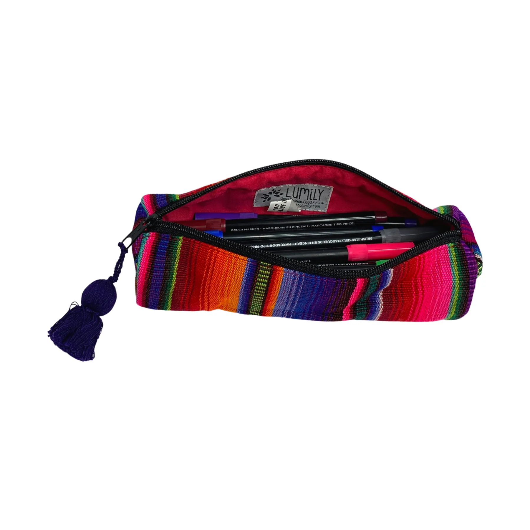 Hacienda Multicolor Sarape Pencil Case - Guatemala