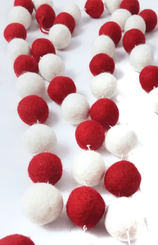 Handfelted Ball Garland - Multi