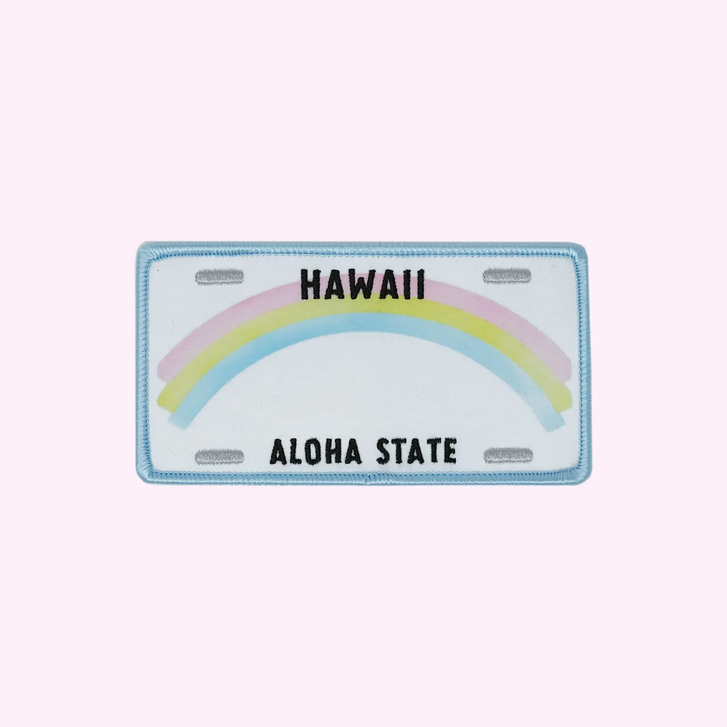 Hawaii License Plate Name Patch