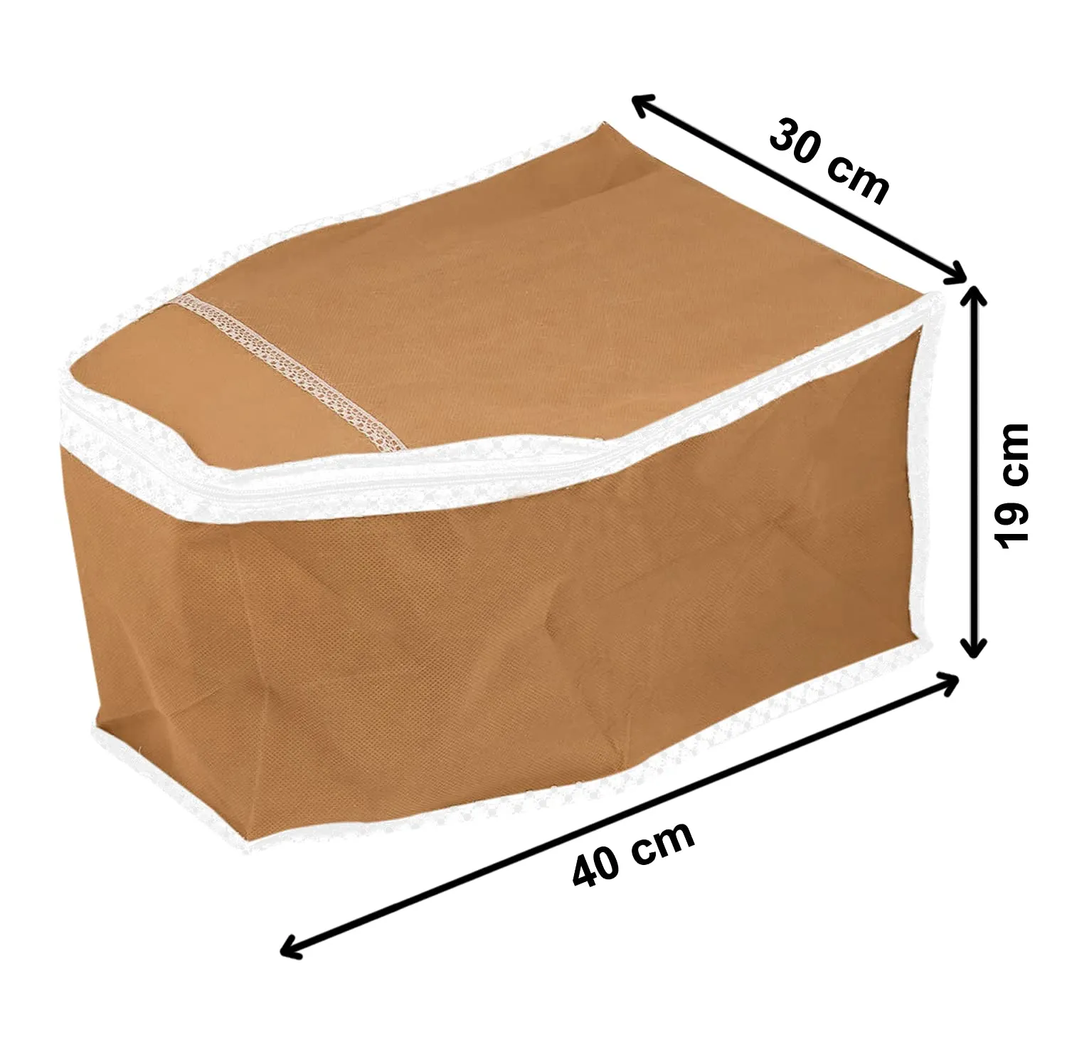 Heart Home Non Woven Blouse Cover Wardrobe Organiser Clothes Storage Bag (Brown)-HS_38_HEARTH21665, Pack of 1