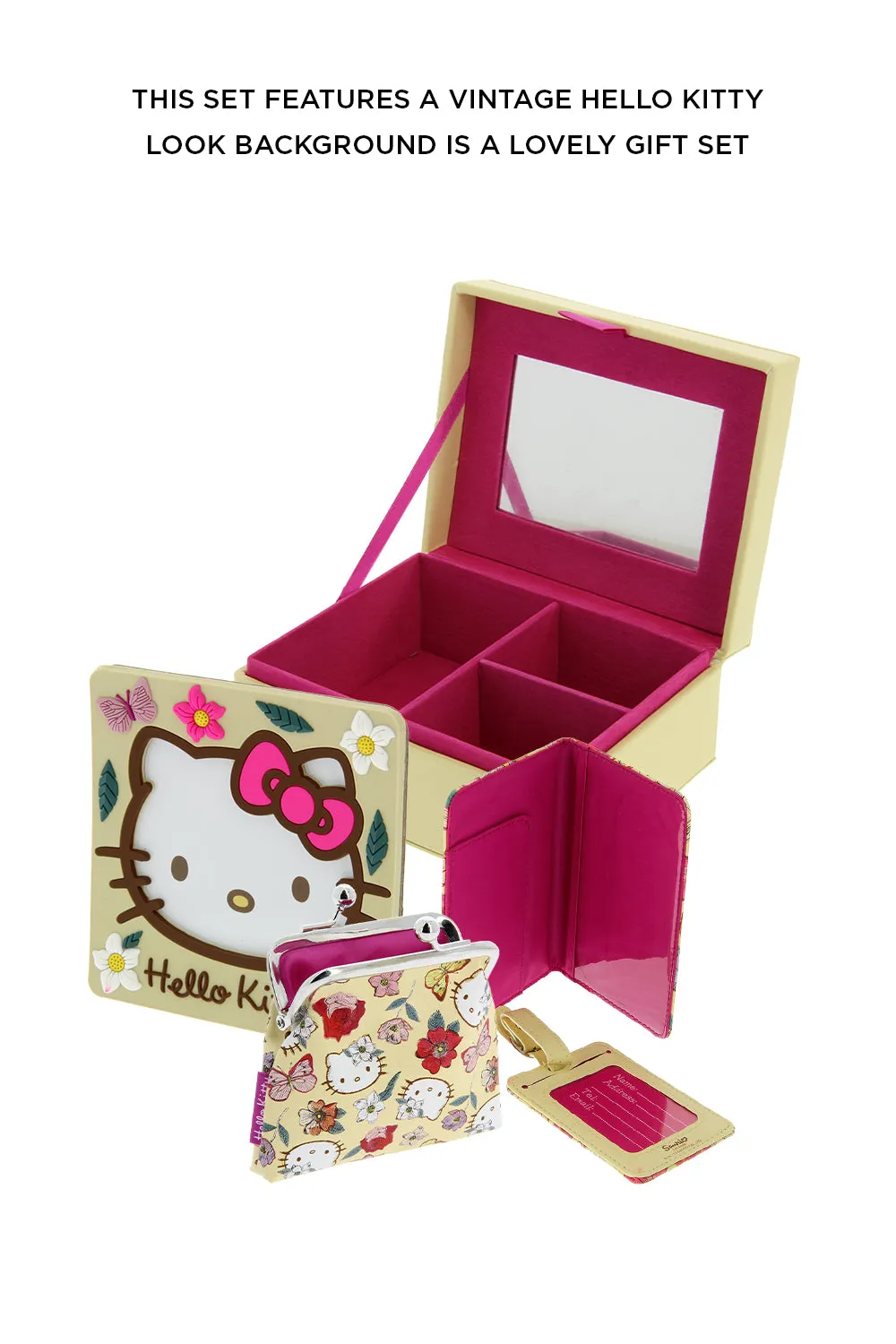 Hello Kitty Vintage Bloom Travel Essentials Gift Set