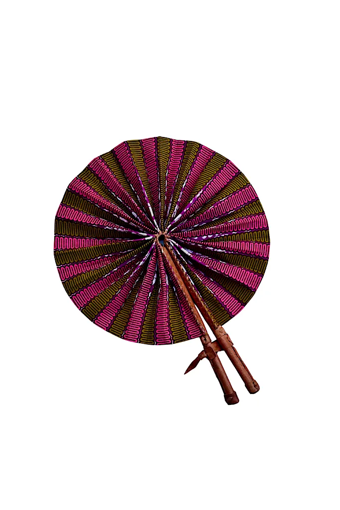 Heritage Ankara Foldable Fan