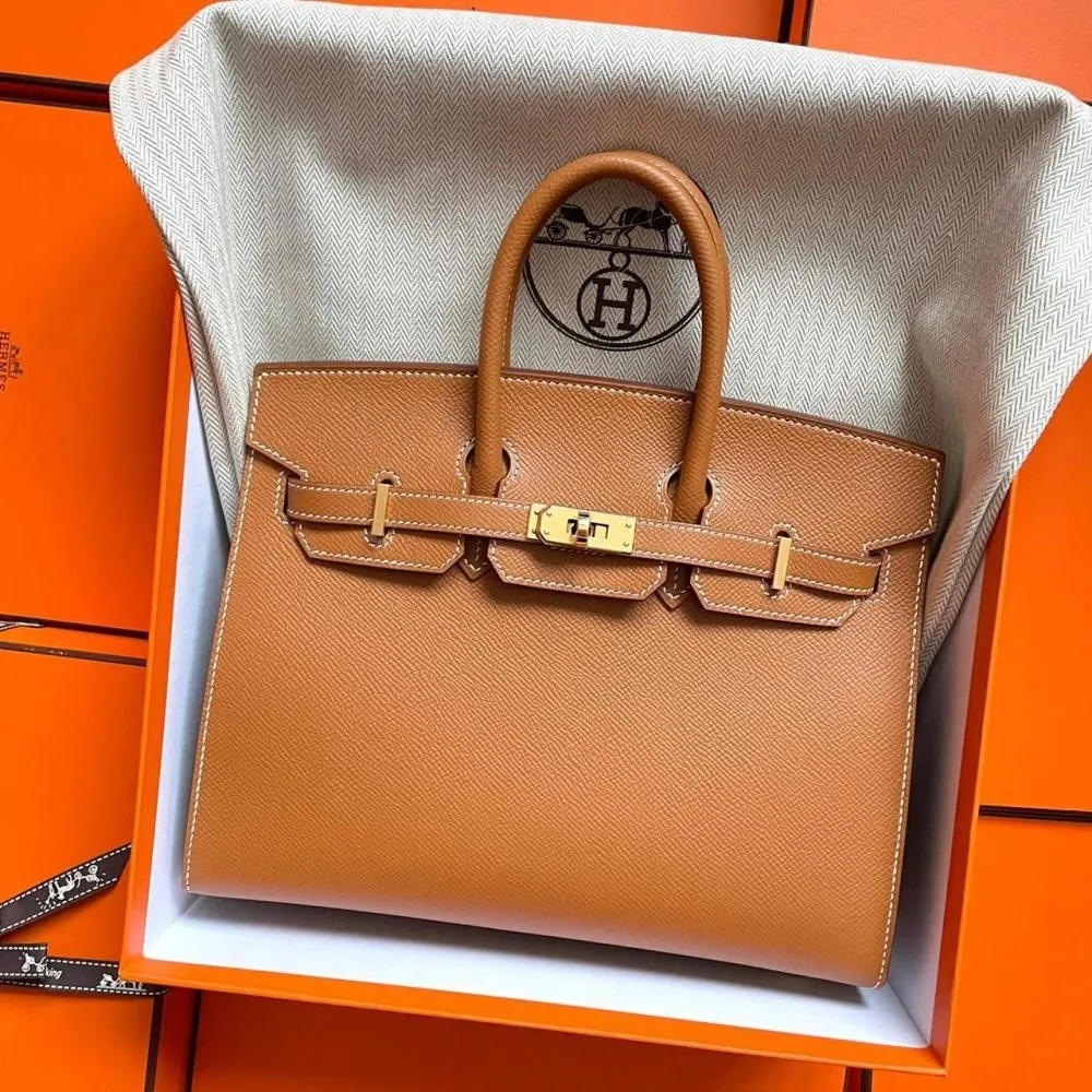 Hermès Birkin 25 Gold Sellier Epsom Gold Hardware GHW