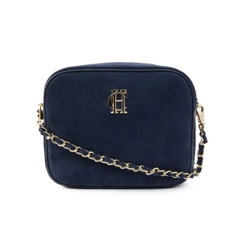 Holland Cooper Soho Ladies Camera Bag - Ink Navy Suede