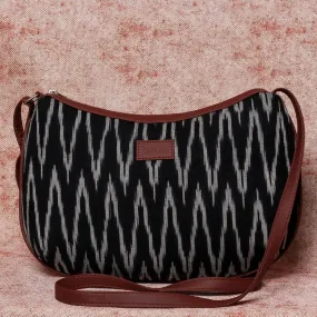 Ikat Wave Structured Shoulder Bag