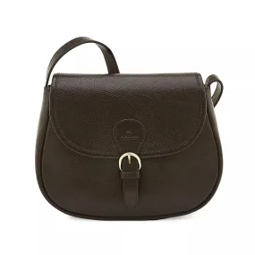 Il Bisonte Crossbody Novecento Nero Brass Hardware