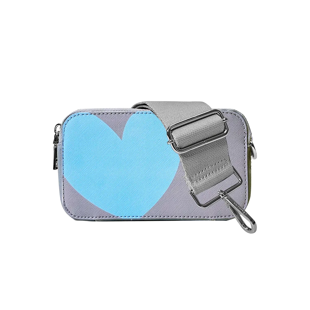 Jamie Heart Camera Bag w/Interchangeable Bag Strap