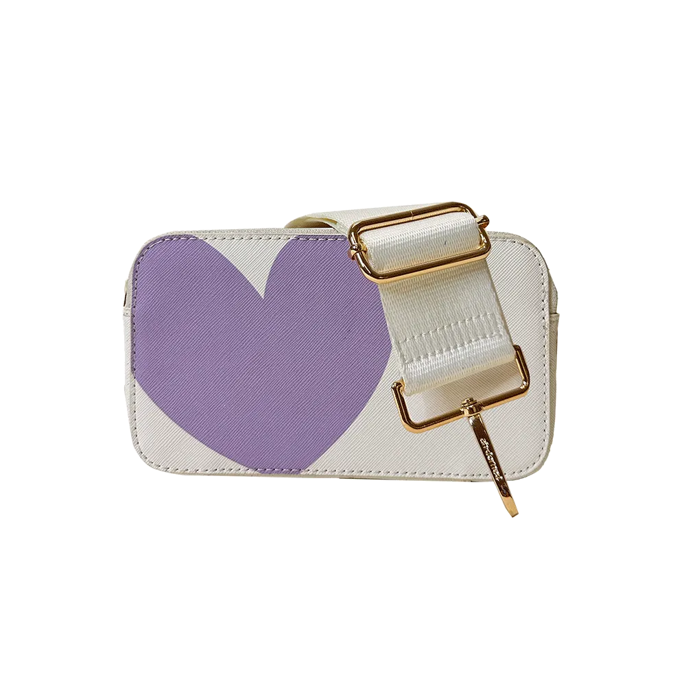 Jamie Heart Camera Bag w/Interchangeable Bag Strap