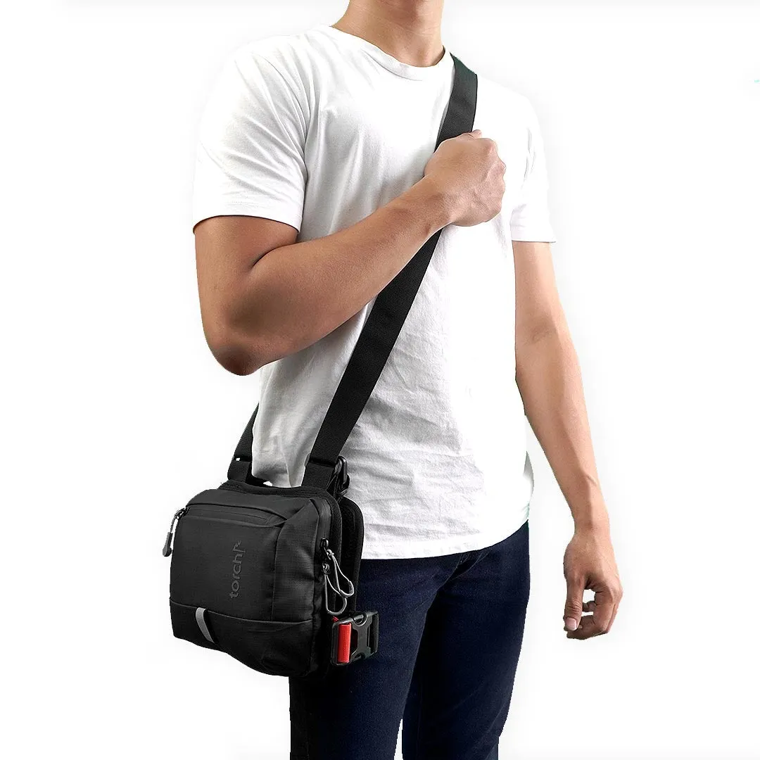 Jeomchon 3 in 1 (Tas Sepeda, Tas Dada, Sling Bag) - Black