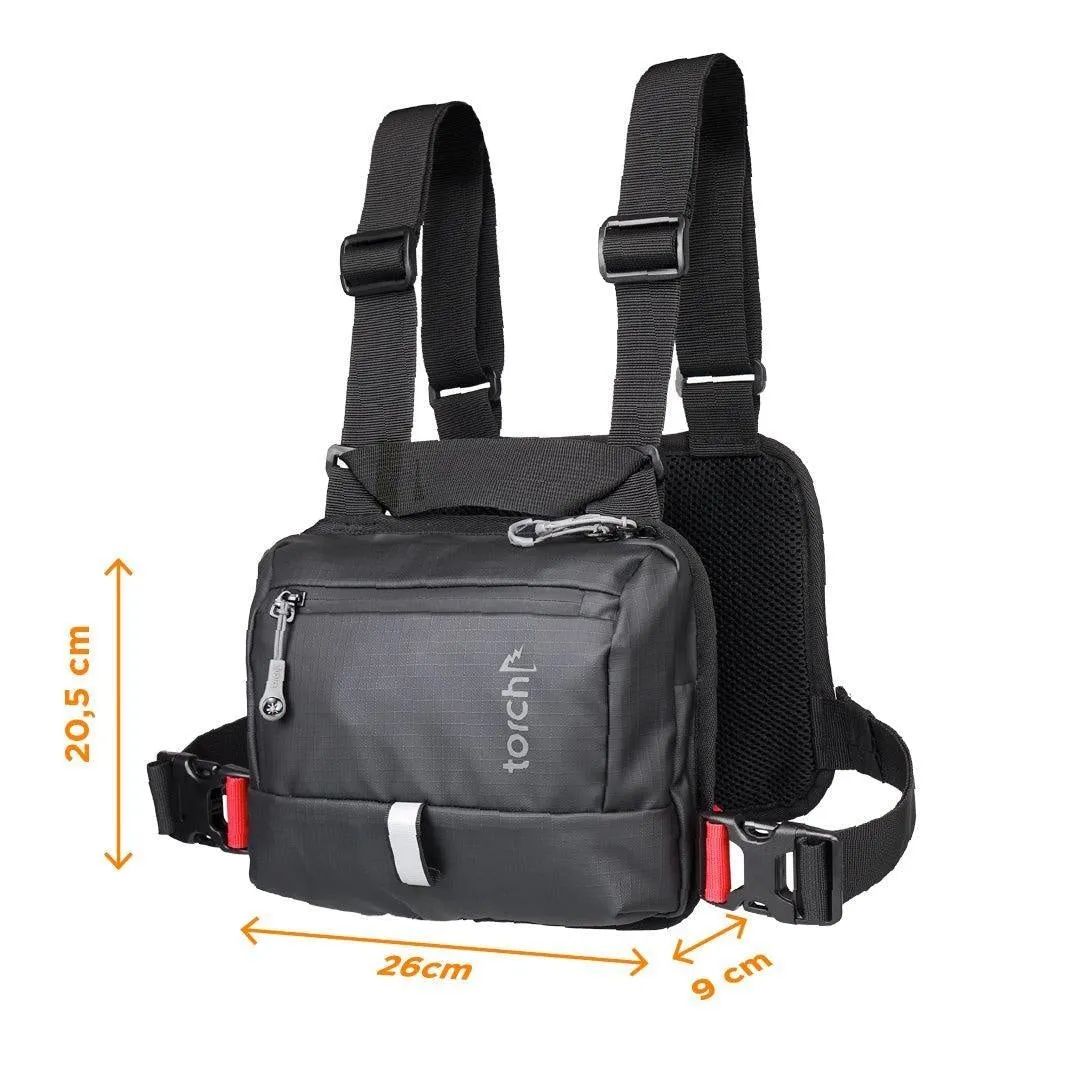 Jeomchon 3 in 1 (Tas Sepeda, Tas Dada, Sling Bag) - Black