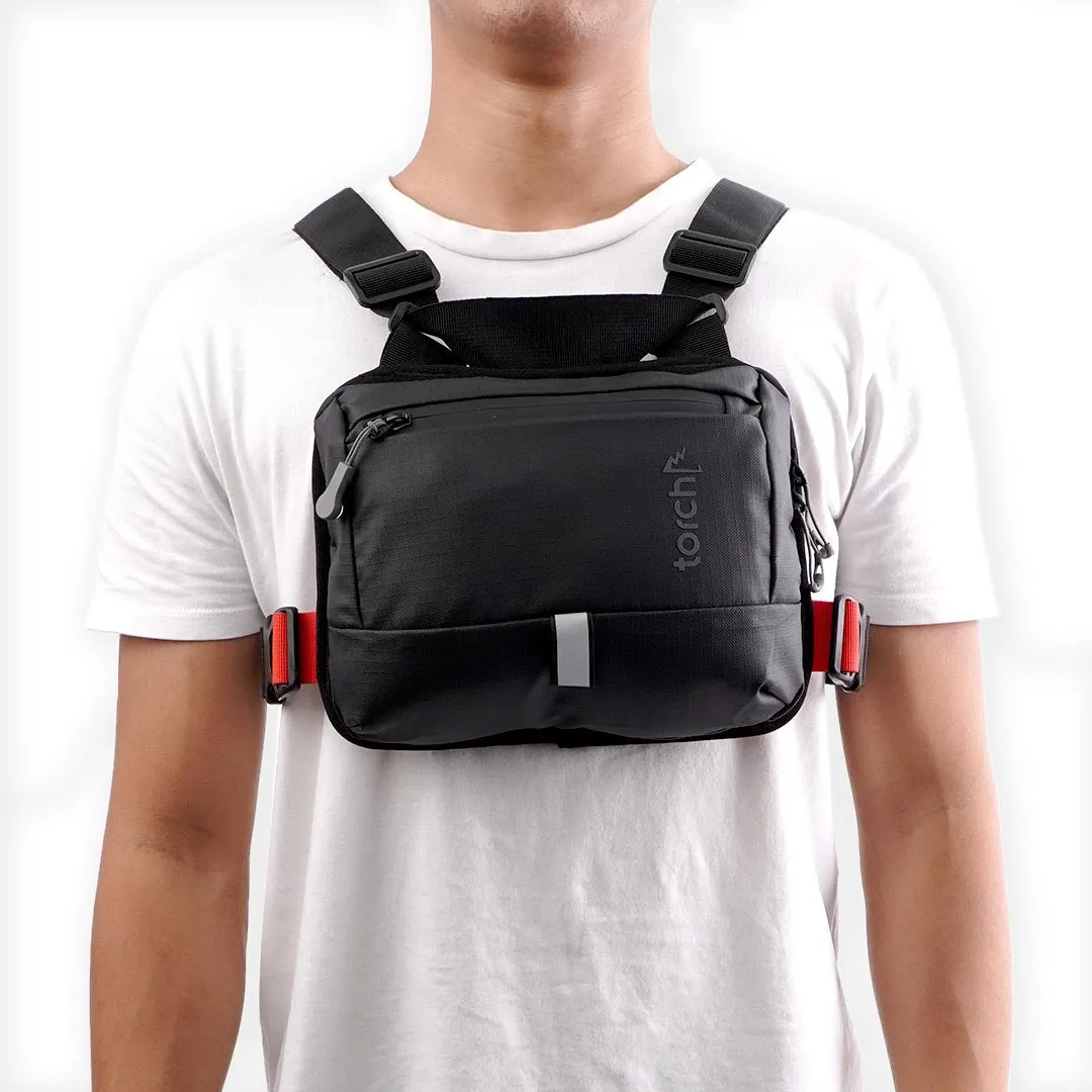 Jeomchon 3 in 1 (Tas Sepeda, Tas Dada, Sling Bag) - Black