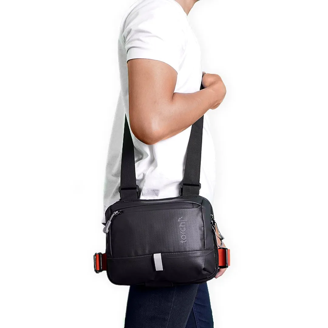 Jeomchon 3 in 1 (Tas Sepeda, Tas Dada, Sling Bag) - Black