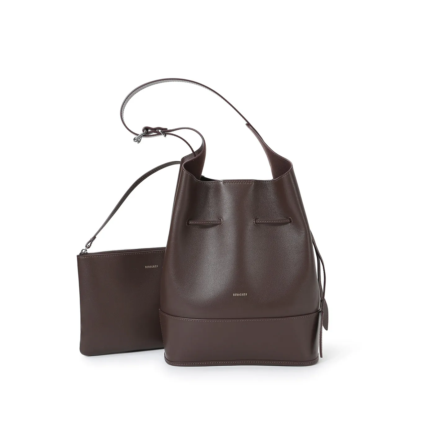 Jeremiah Flat Bucket Bag - Cacao