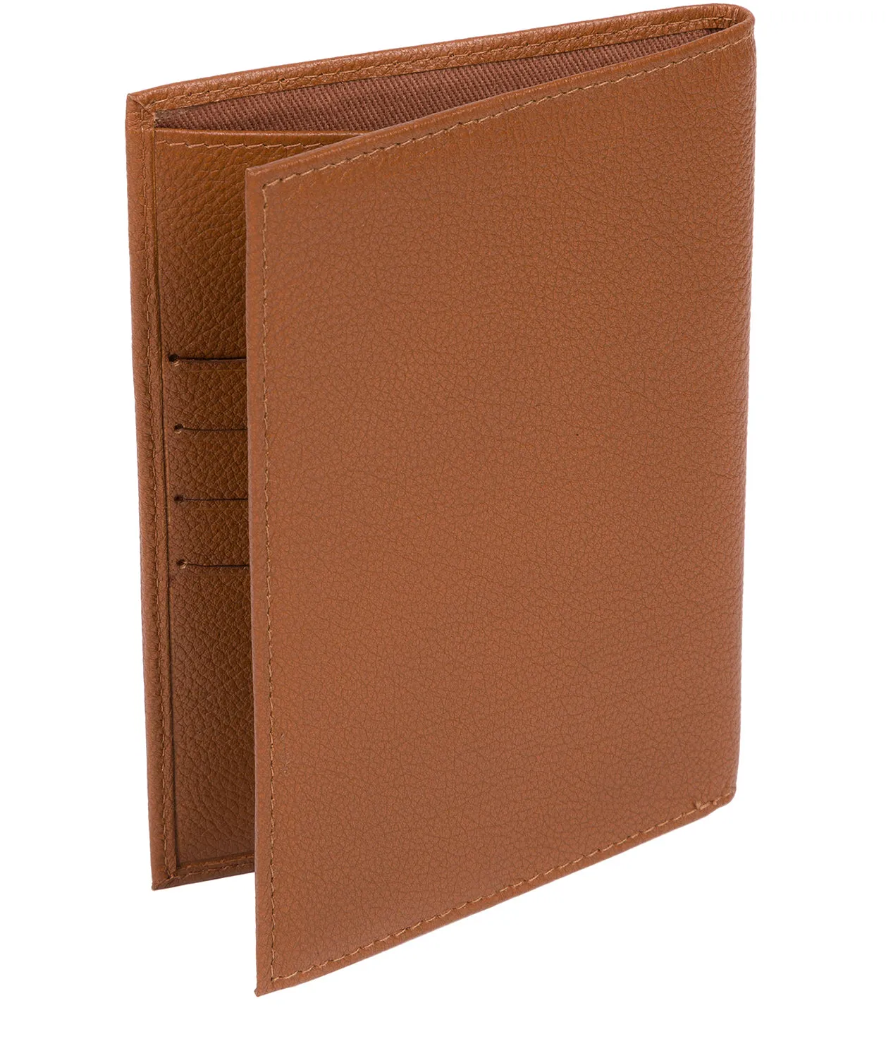 'Jet' Tan Leather Passport Holder