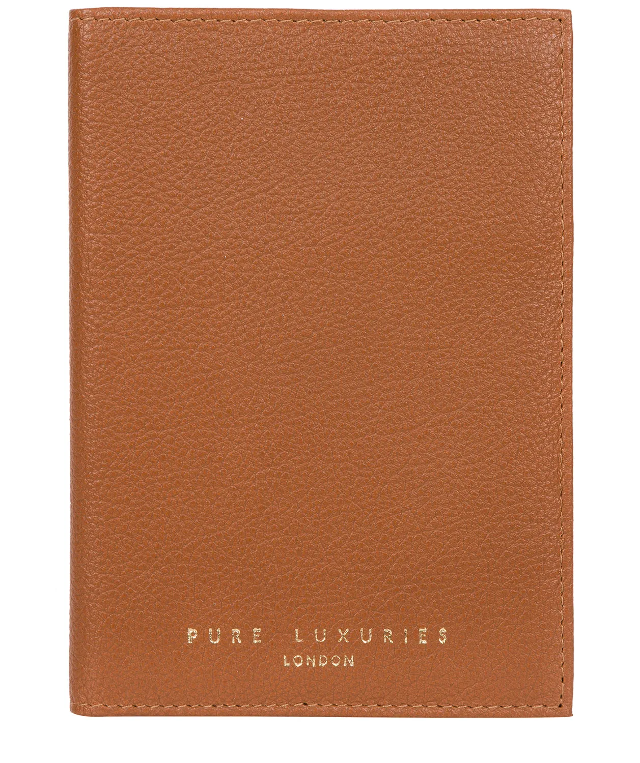 'Jet' Tan Leather Passport Holder