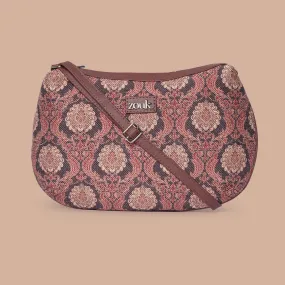 Jodhpur Damask Structured Shoulder Bag