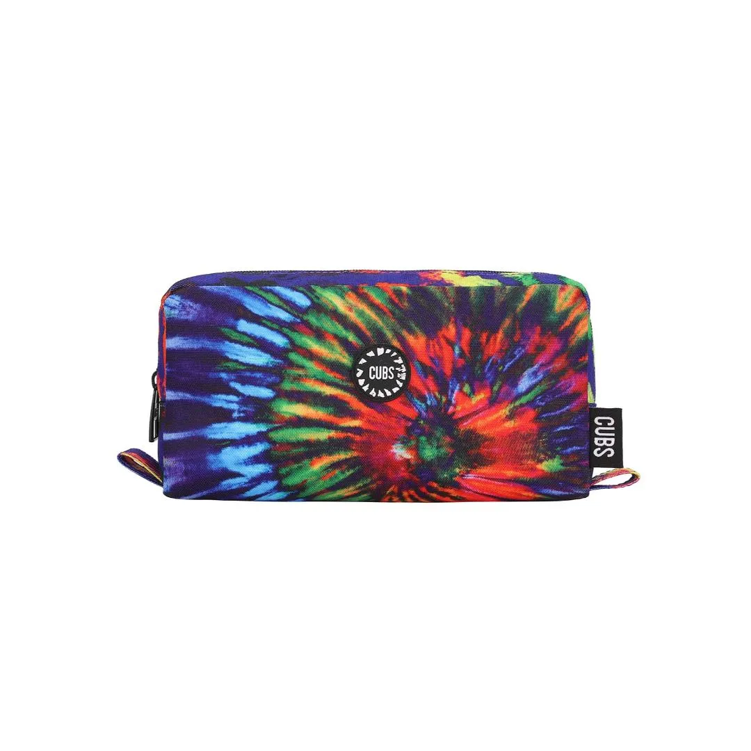 Junior Student Navy/Red Tie Dye Pencil Case