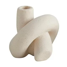 Knot Shaped Ceramic Candleholder