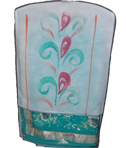 Kuber Industries Hanging Saree Covers With Zip|Wardrobe Organiser|Saree Cover Set Of 12|Multicolor|