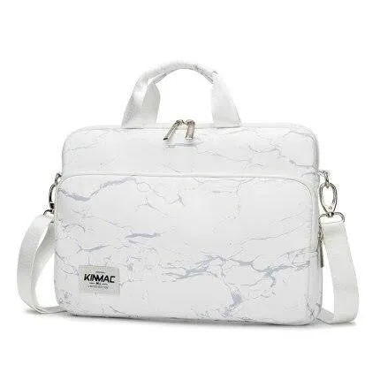 Laptop Shoulder Bag for Young Lady Handle Shoulder Messenger Case MacBook Air Pro 13.3" 15",Marble