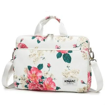 Laptop Shoulder Bag for Young Lady Handle Shoulder Messenger Case MacBook Air Pro 13.3" 15",Marble