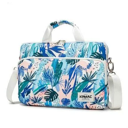 Laptop Shoulder Bag for Young Lady Handle Shoulder Messenger Case MacBook Air Pro 13.3" 15",Marble