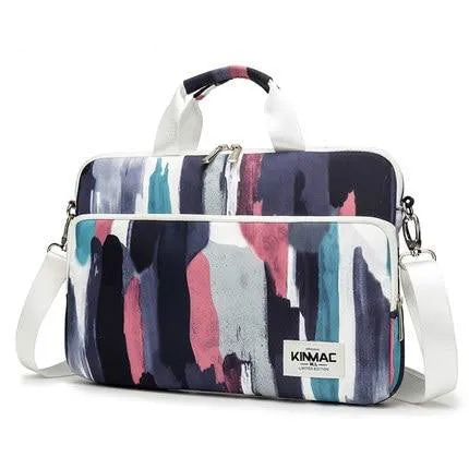 Laptop Shoulder Bag for Young Lady Handle Shoulder Messenger Case MacBook Air Pro 13.3" 15",Marble