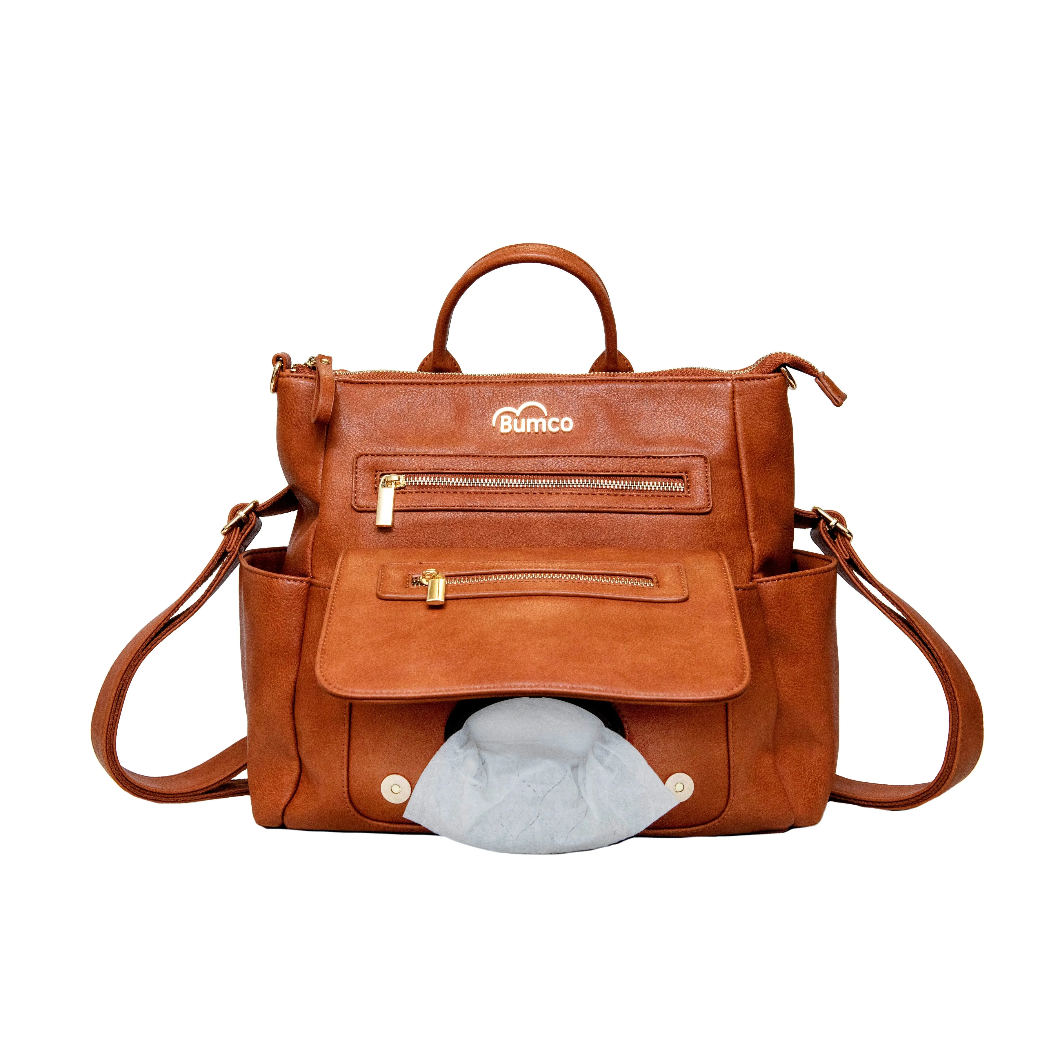 Large Diaper Bag   Purse | Brown