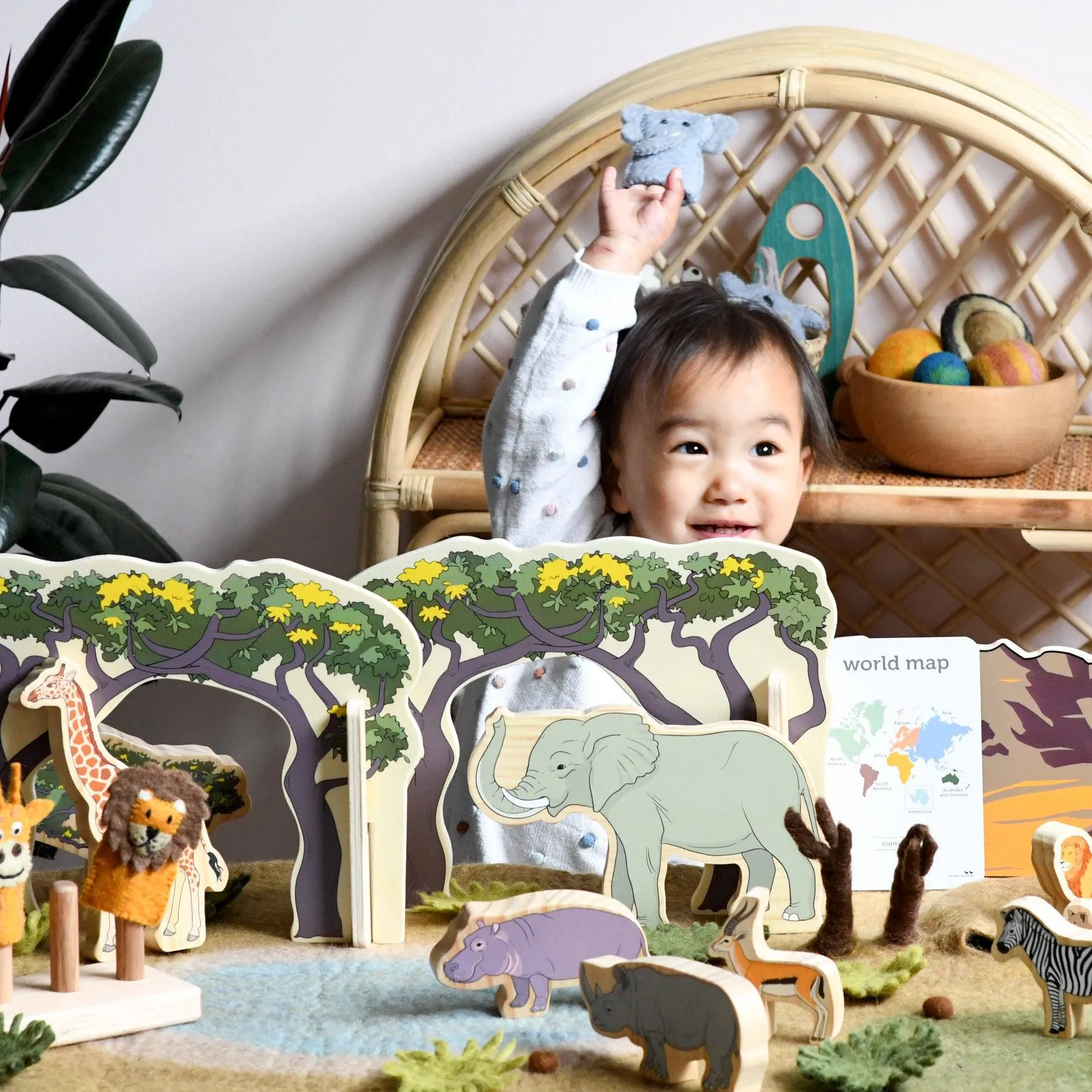 Large Safari Play Mat Playscape