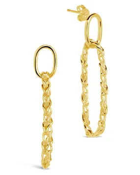 Layney Interlocking Chain Drop Earrings