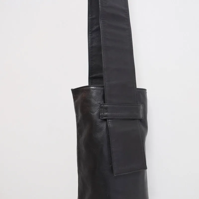 leather bucket bag