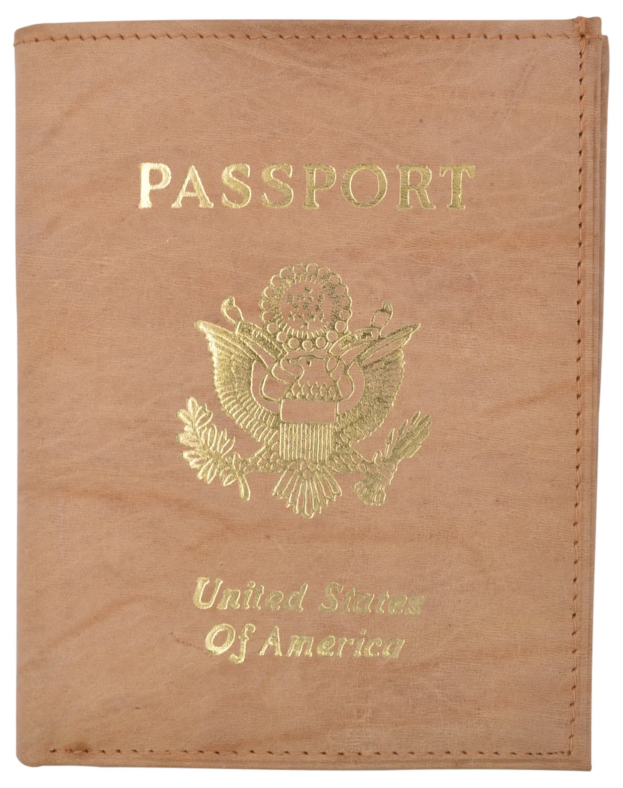 Leather USA Passport Holder Cover Case & Travel Wallet for Men & Women Boarding Pass Credit Card Holder Protection