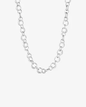 Les Amis drop chain necklace silver