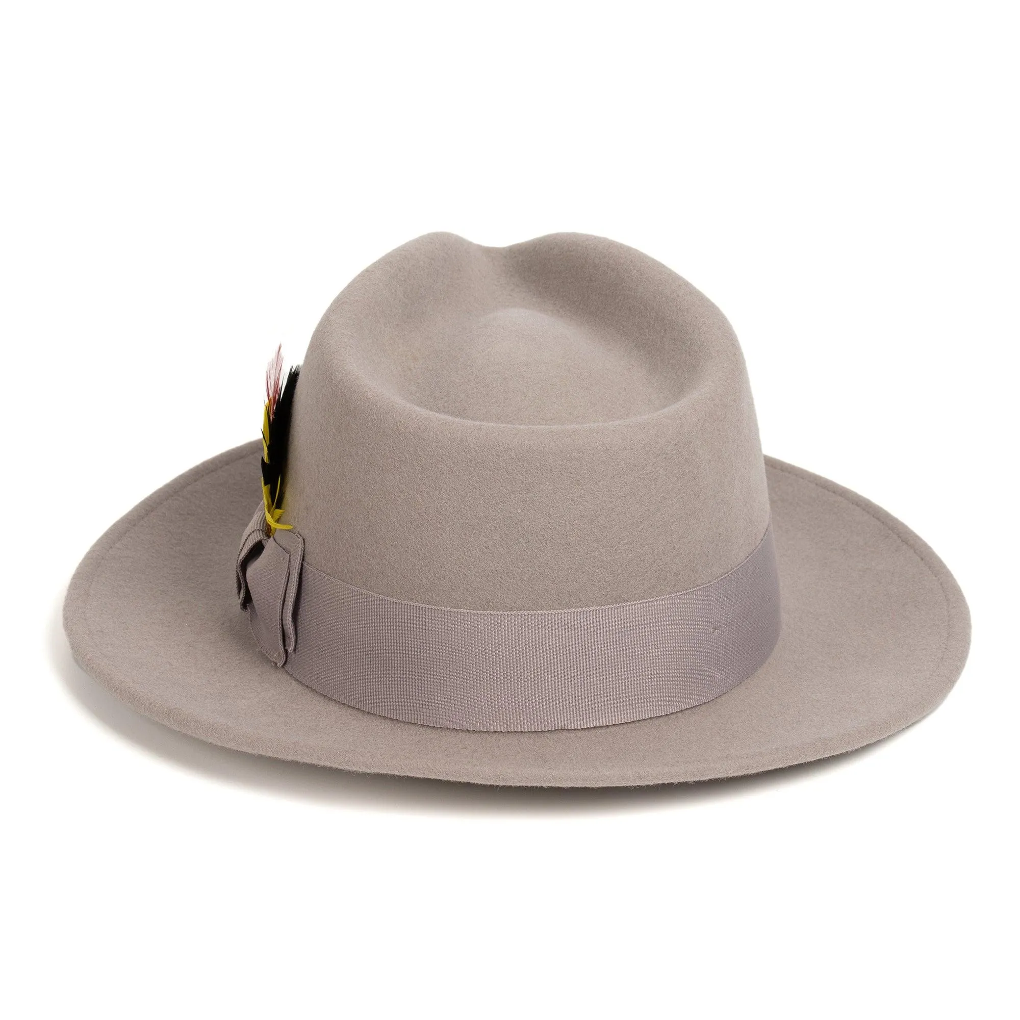 Light Grey Fedora 100% Australian Wool Crushable Hat