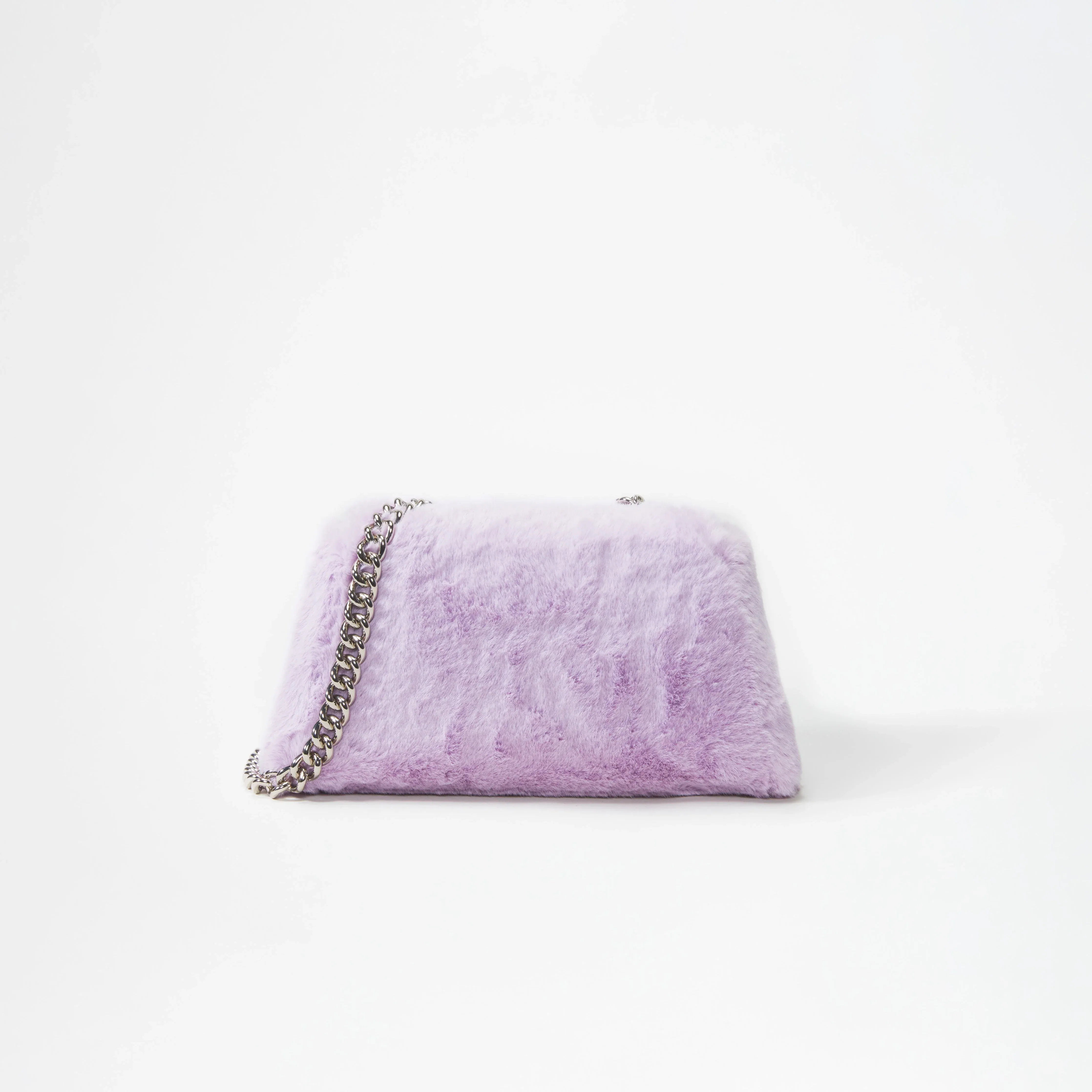 Lilac Fluffy Bow Mini Bag