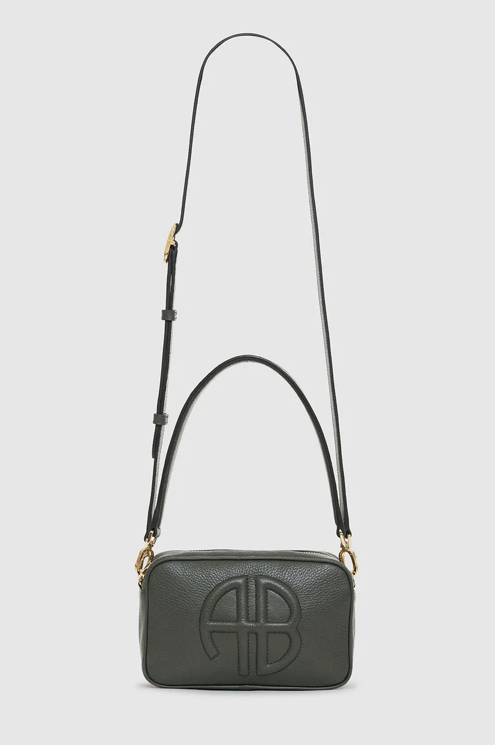 Lili Bag - Dusty Green Pebbled