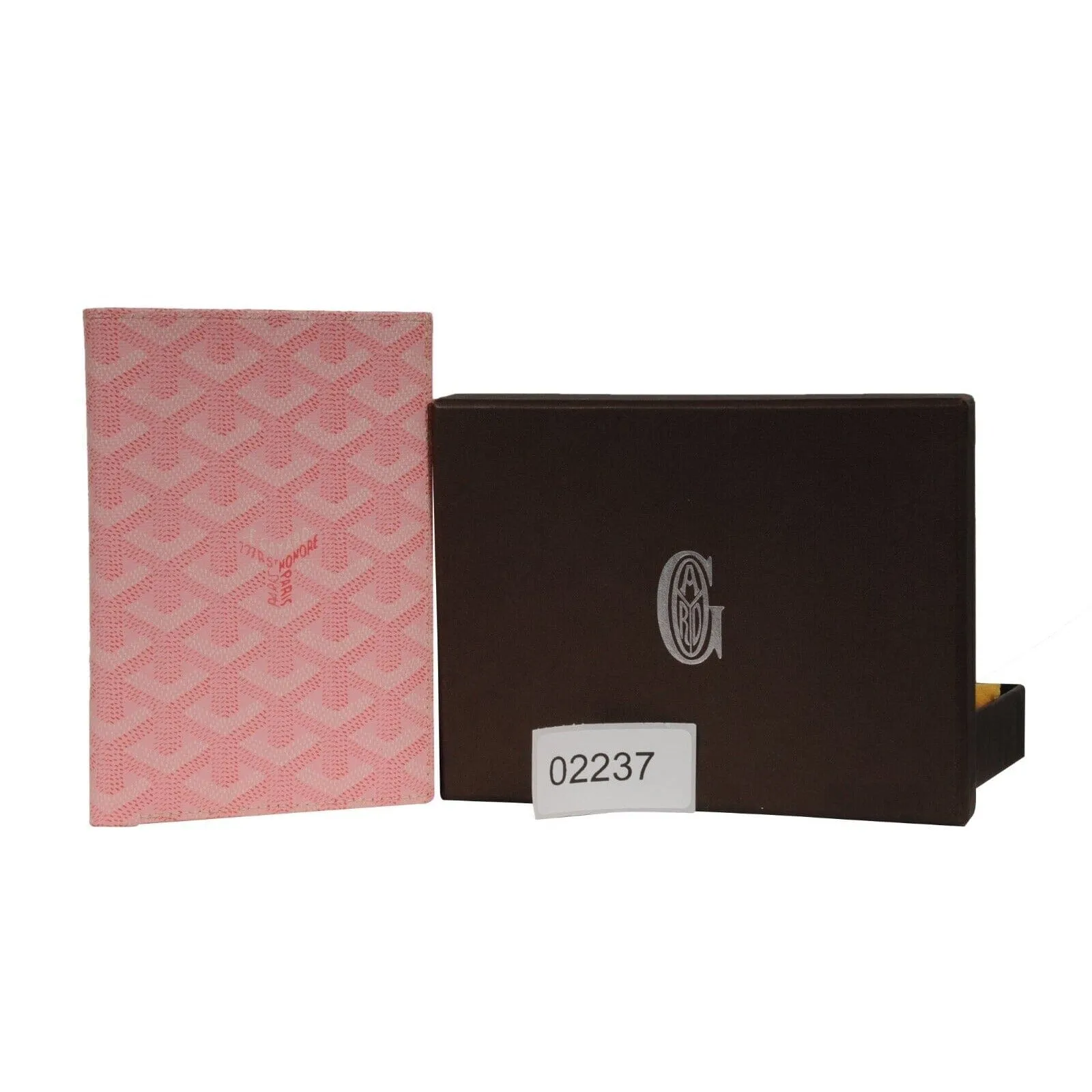 Long Bifold Wallet Card ID Passport Holder Pink Coated Canvas