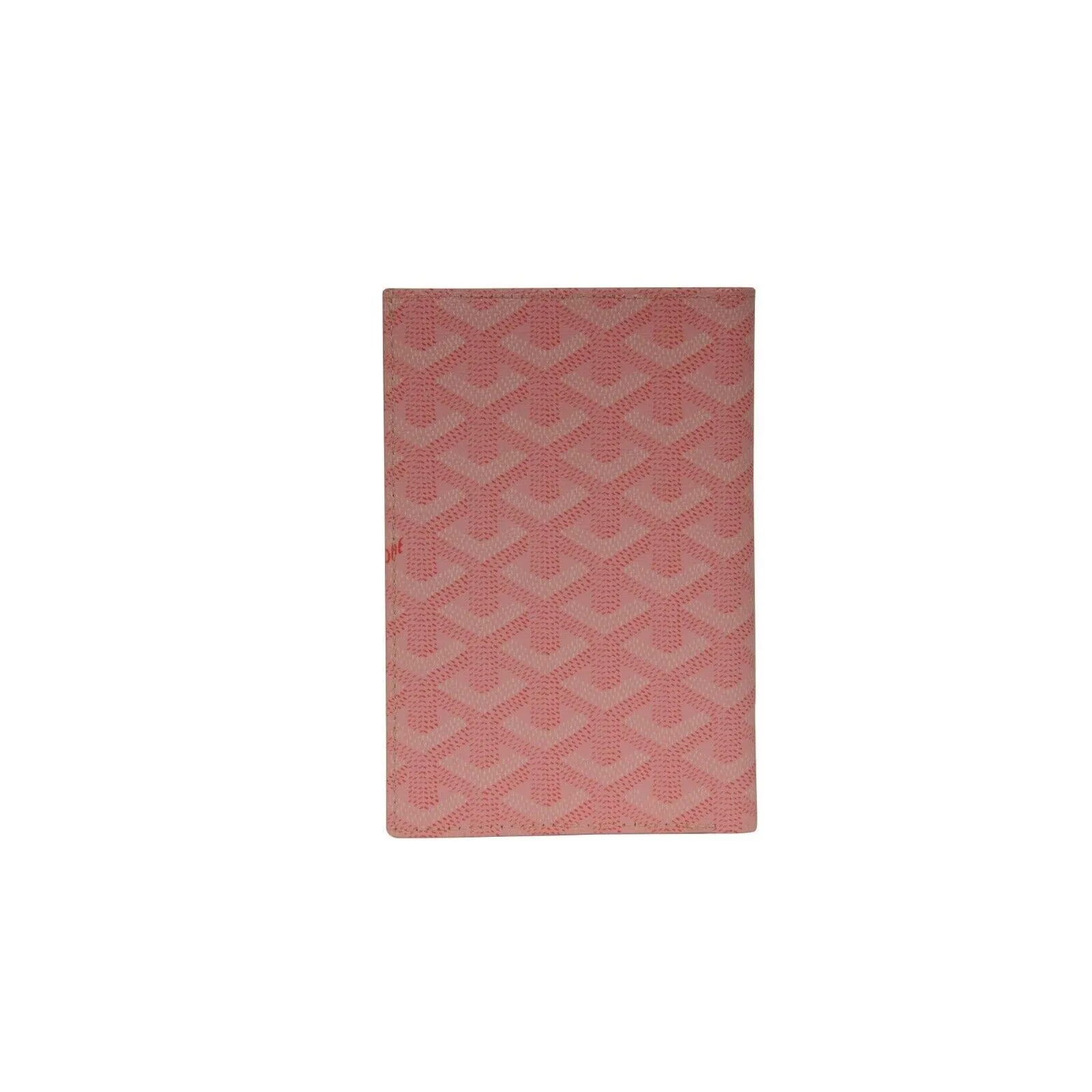 Long Bifold Wallet Card ID Passport Holder Pink Coated Canvas