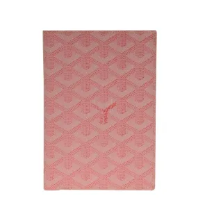 Long Bifold Wallet Card ID Passport Holder Pink Coated Canvas