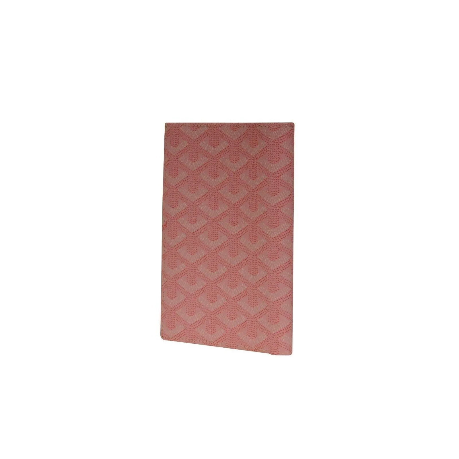 Long Bifold Wallet Card ID Passport Holder Pink Coated Canvas