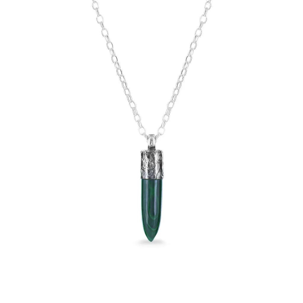 Malachite Bullet Necklace