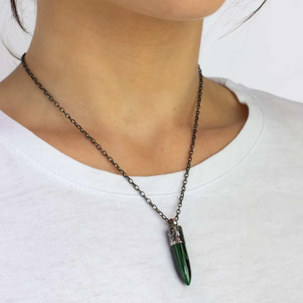 Malachite Bullet Necklace