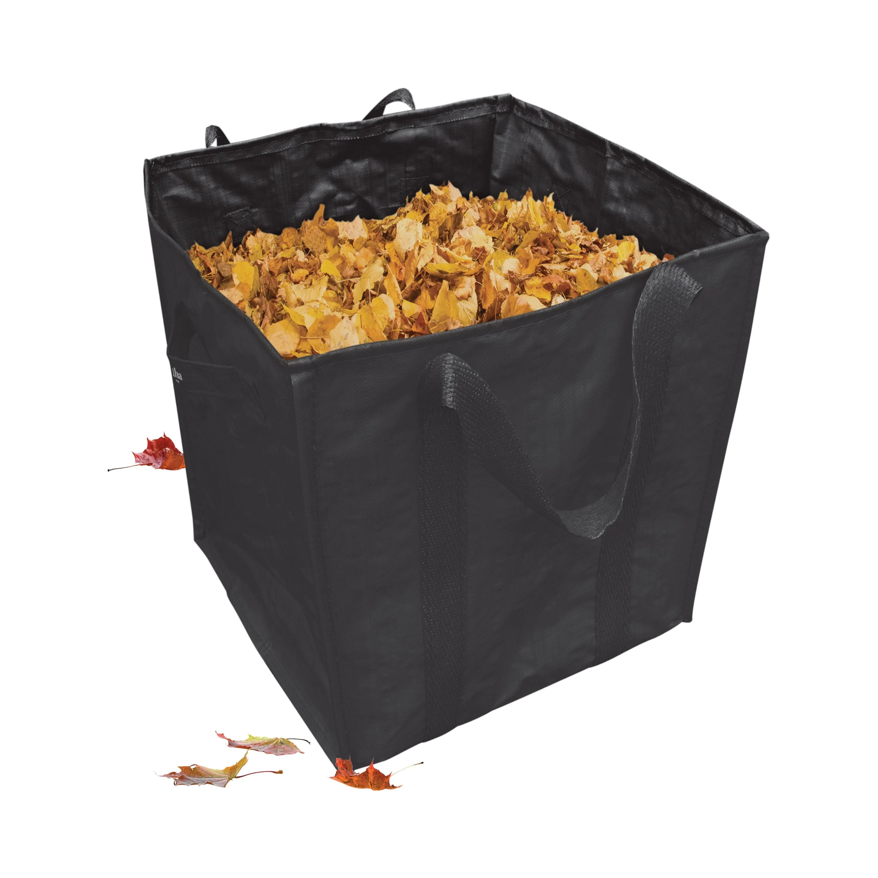 Martha Stewart MTS-MLB2-MBK 2-Pk. 20-In x 20-In x 24-In Garden Reusable Leaf Bag, Black