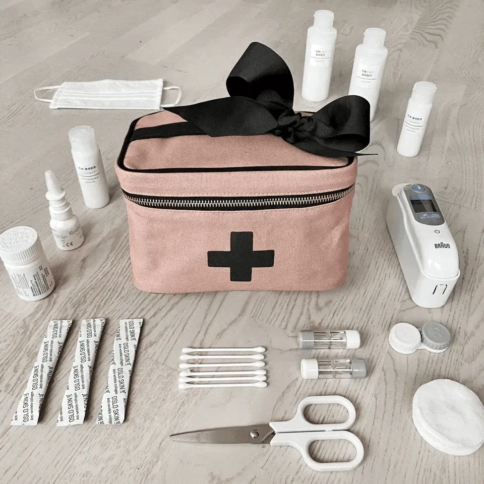 Meds and First Aid Storage Box, Pink/Blush