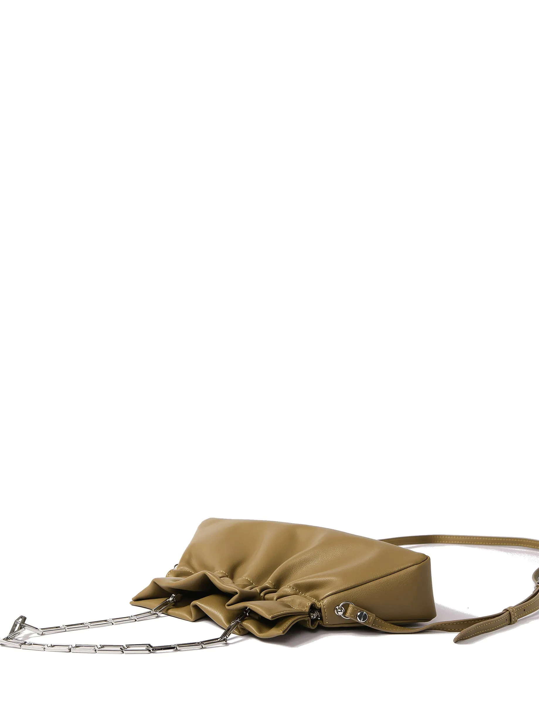 Mila Bag in Smooth Leather, Mustard Green