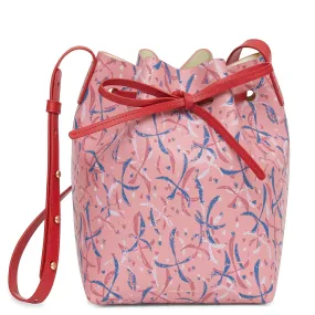 Mini Bucket Bag - Peony Summer Print