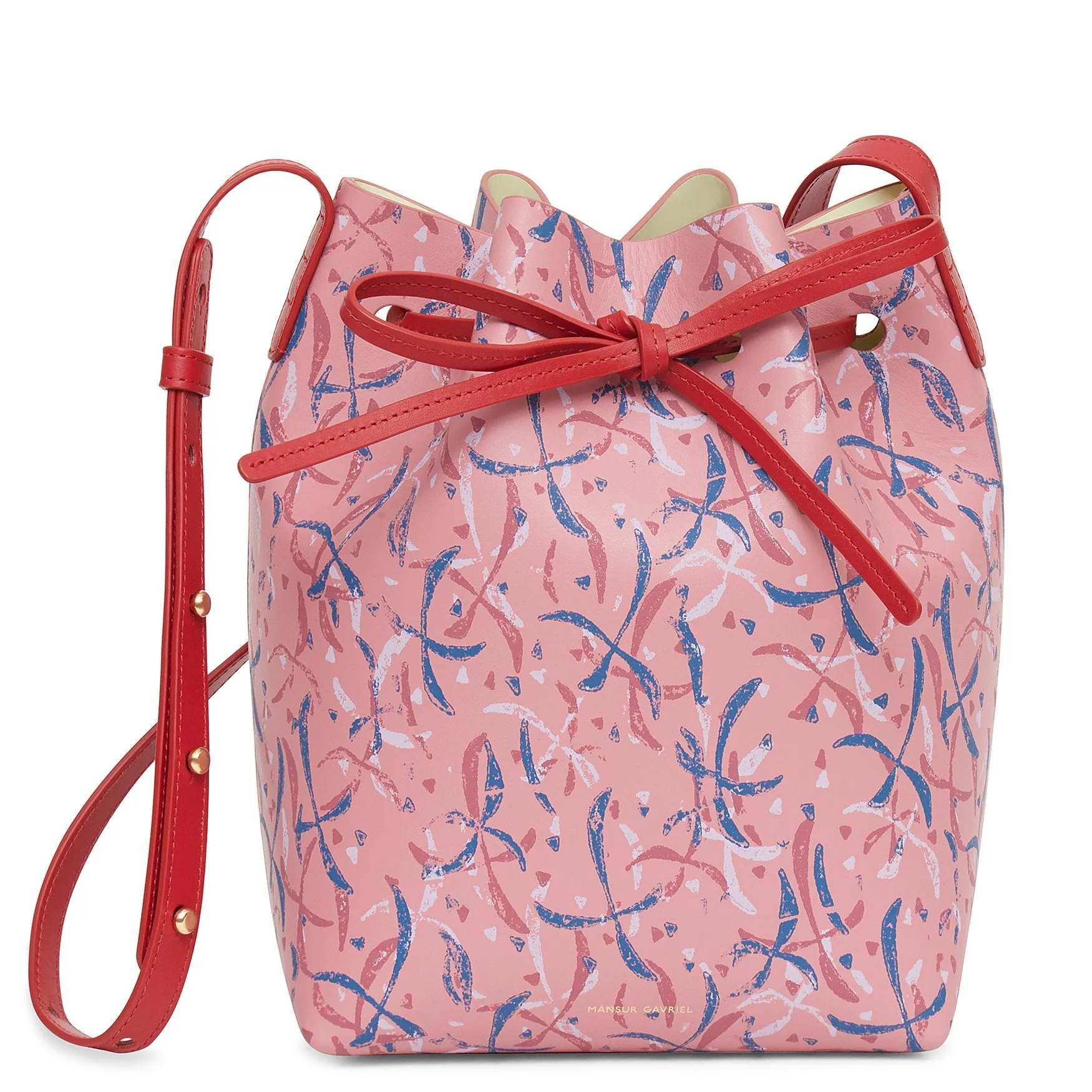 Mini Bucket Bag - Peony Summer Print